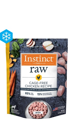 Instinct Frozen Raw Bites Grain-Free Cage-Free Chicken Recipe Dog Food 2.7kg