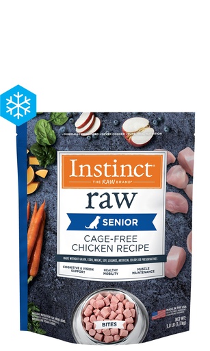 Instinct® Raw Frozen Bites Cage-Free Chicken Recipe for Seniors Dry Dog Food 1.4kg