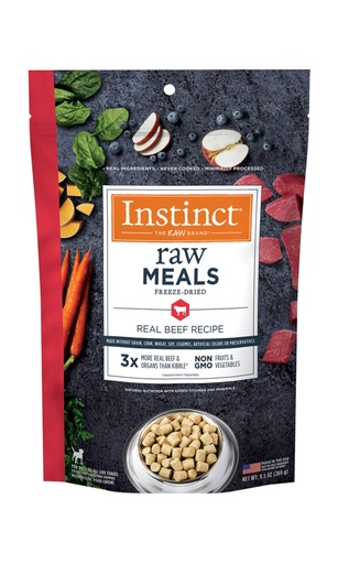 Instinct Raw Freeze-Dried Meals Grain-Free Real Beef Recipe Dog Food 708g