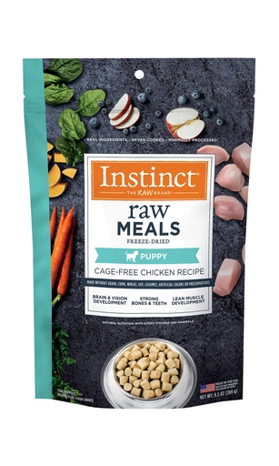 Instinct Raw Freeze-Dried Meals Grain-Free Cage-Free Chicken Recipe Dry Puppy Food 269g