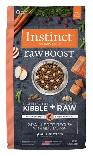 Instinct Raw Boost Grain-Free Recipe with Real Salmon Dry Cat Food with Freeze-Dried Raw Pieces 2kg