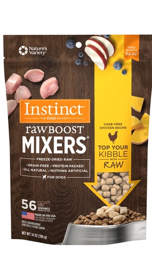 Instinct Freeze-Dried Raw Boost Mixers Grain-Free Chicken Recipe Dog Food Topper 396g