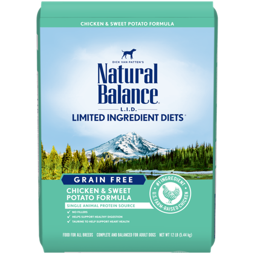 Natural Balance L.I.D. Limited Ingredient Diets Grain Free Chicken &amp; Sweet Potato Formula Dry Dog Food 10.9kg