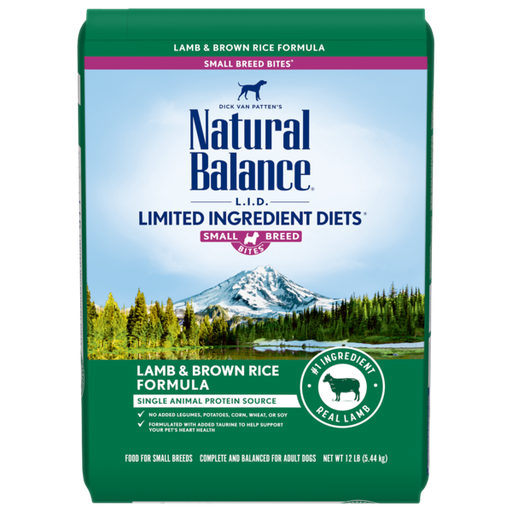 Natural Balance L.I.D. Limited Ingredient Diets Lamb &amp; Brown Rice Small Breed Formula Dry Dog Food 5.4kg