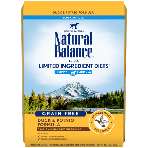 Natural Balance L.I.D. Limited Ingredient Diets Duck &amp; Potato Puppy Formula Dry Dog Food 10.9kg