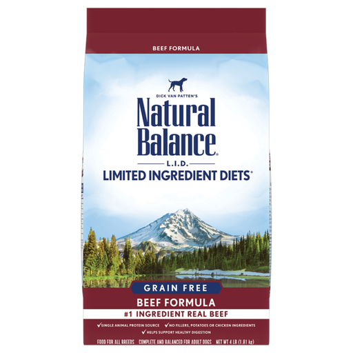 Natural Balance Limited Ingredient Diet Adult Grain Free Beef Formula Dry Dog Food 10.9kg