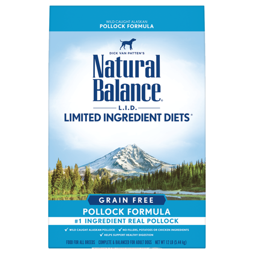 Natural Balance Limited Ingredient Diets High Protein Grain Free Pollock Formula Dry Dog Food 10.9kg