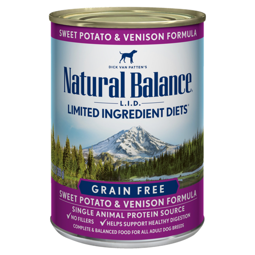 Natural Balance L.I.D. Limited Ingredient Diets Sweet Potato &amp; Venison Formula Wet Dog Food 369g