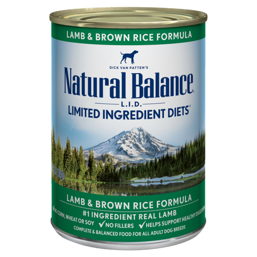 Natural Balance L.I.D. Limited Ingredient Diets Lamb &amp; Brown Rice Formula Wet Dog Food 369g