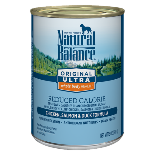 Natural Balance Original Ultra Reduced Calorie Chicken, Salmon &amp; Duck Wet Dog Food 369g