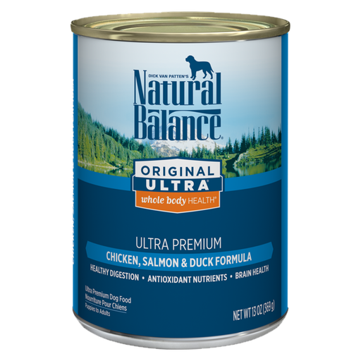 Natural Balance Original Ultra Whole Body Health Chicken, Salmon &amp; Duck Formula Wet Dog Food 369g