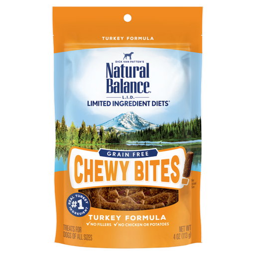 Natural Balance Limited Ingredient Diet Chewy Bites Turkey Dog Treat 113g