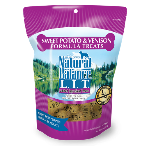 Natural Balance L.I.T. Limited Ingredient Treats Sweet Potato &amp; Venison Formula Dog Treats 397g