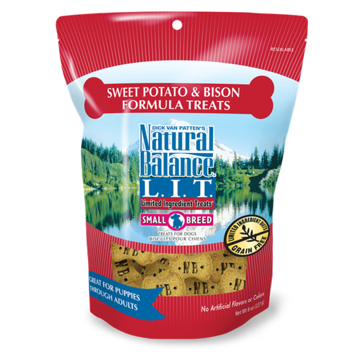 Natural Balance L.I.T. Limited Ingredient Treats Small Breed Sweet Potato &amp; Bison Formula Dog Treats 227g