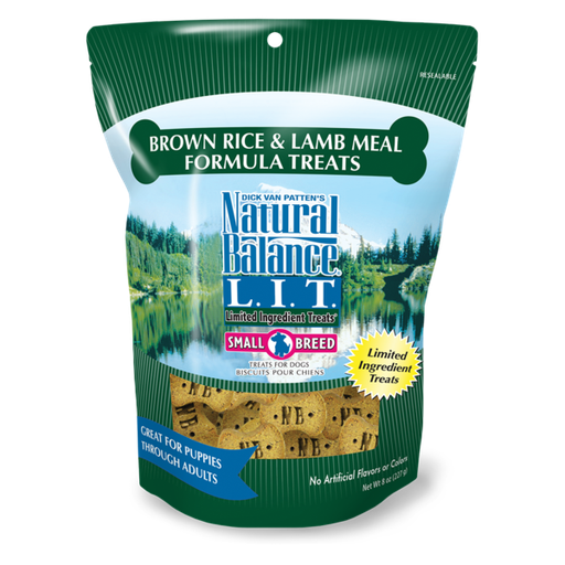 Natural Balance L.I.T. Limited Ingredient Treats Small Breed Brown Rice &amp; Lamb Meal Formula Dog Treats 227g