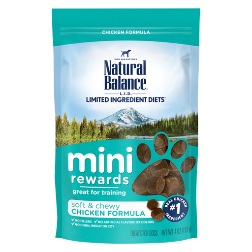 Natural Balance Limited Ingredient Diets Mini-Rewards Chicken Formula Dog Treats 113g