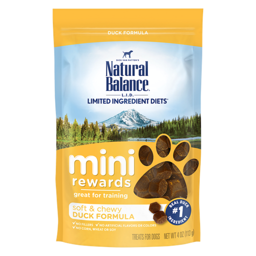 Natural Balance Limited Ingredient Diets Mini-Rewards Duck Formula Dog Treats 113g