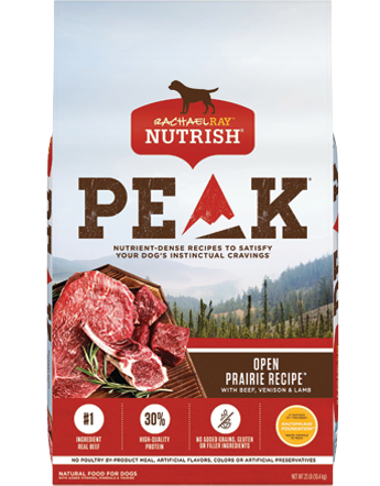 Rachael Ray Nutrish PEAK Open Prairie Recipe with Beef, Venison &amp; Lamb Natural Grain-Free Dry Dog Food 10.4kg