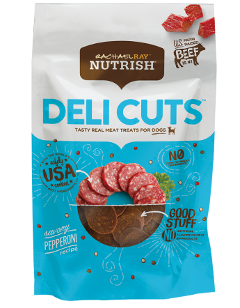 Rachel Ray Nutrish Pepperoni Deli Cuts Dog Treats 340g