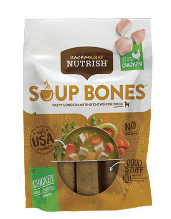 Rachael Ray Nutrish Soup Bones Chicken &amp; Veggies Flavor Chews Dog Treats 654g