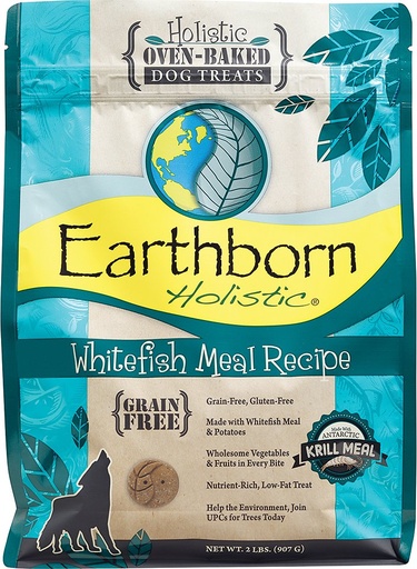 Earthborn Holistic Grain-Free Whitefish Meal Recipe Dog Treats 907g