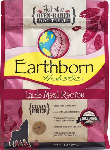 Earthborn Holistic Grain-Free Lamb Meal Recipe Dog Treats 907g