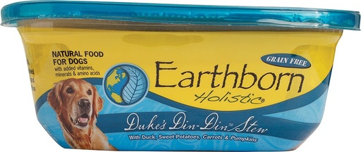 Earthborn Holistic Duke's Din-Din Grain-Free Natural Moist Case of 8 Dog Food 227g