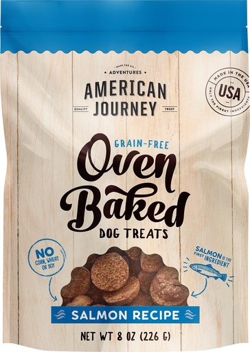 American Journey Salmon Recipe Grain-Free Oven Baked Biscuit Dog Treats 454g