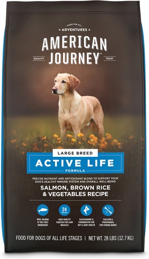 American Journey Active Life Formula Large Breed Salmon, Brown Rice &amp; Vegetables Recipe Dry Dog Food 12.7kg