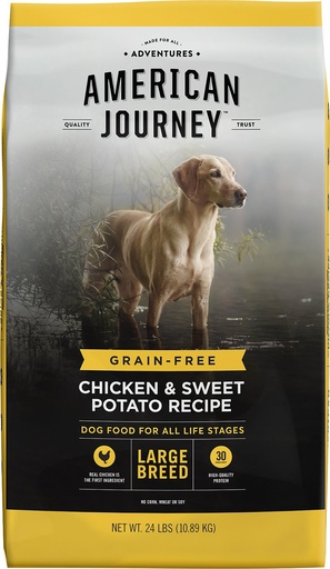 American Journey Large Breed Adult Chicken &amp; Sweet Potato Recipe Grain-Free Dry Dog Food 10.9kg