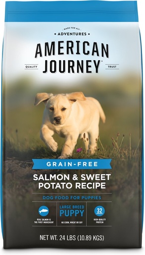 American Journey Large Breed Puppy Salmon &amp; Sweet Potato Recipe Grain-Free Dry Dog Food 10.9kg