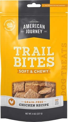 American Journey Chicken Recipe Trail Bites Grain-Free Soft &amp; Chewy Dog Treats 227g