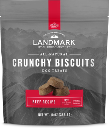 American Journey Landmark Beef Recipe Grain-Free Crunchy Biscuits Dog Treats 283.5g