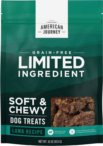 American Journey Limited Ingredient Grain-Free Lamb Recipe Soft &amp; Chewy Dog Treats 453g