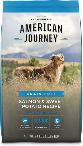 American Journey Senior Salmon &amp; Sweet Potato Recipe Grain-Free Dry Dog Food 10.9kg