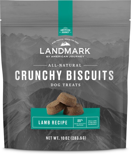 American Journey Landmark Lamb Recipe Grain-Free Crunchy Biscuits Dog Treats 283.5g