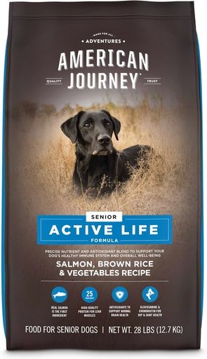 American Journey Active Life Formula Senior Salmon, Brown Rice &amp; Vegetables Recipe Dry Dog Food 12.7kg