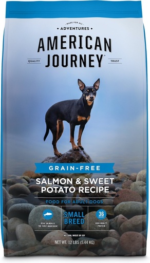 American Journey Small Breed Adult Salmon &amp; Sweet Potato Recipe Grain-Free Dry Dog Food 5.4kg