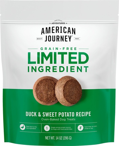 American Journey Duck &amp; Sweet Potato Recipe Limited Ingredient Dog Treats 396g