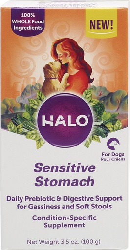 Halo Whole Food Sensitive Stomach Powder Dog Supplement 100g