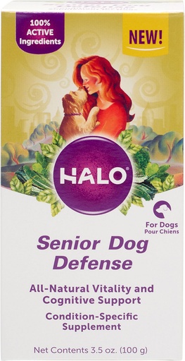 Halo Whole Food Senior Dog Defense Powder Dog Supplement 100g