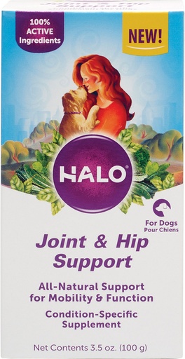 Halo Whole Food Joint &amp; Hip Support Powder Dog Supplement 100g