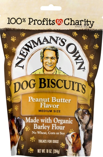 Newman's Own Peanut Butter Flavor Medium Size Dog Treats 284g