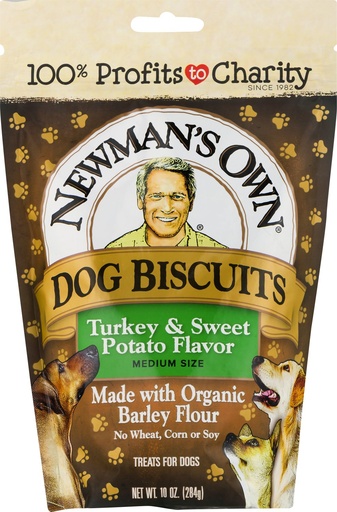 Newman's Own Turkey &amp; Sweet Potato Flavor Breakable Dog Treats 284g