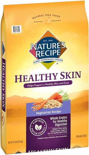 Nature's Recipe Healthy Skin Vegetarian Recipe Dry Dog Food 10.9kg