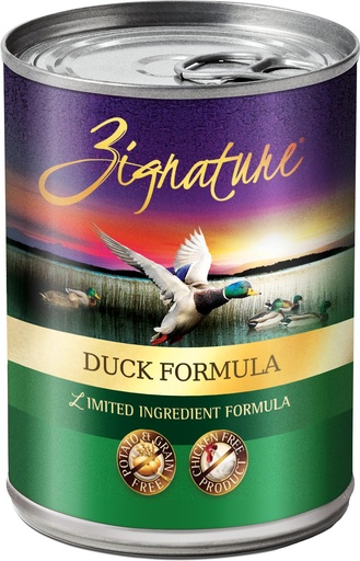 Zignature Duck Limited Ingredient Formula Grain-Free Canned Dog Food 368g