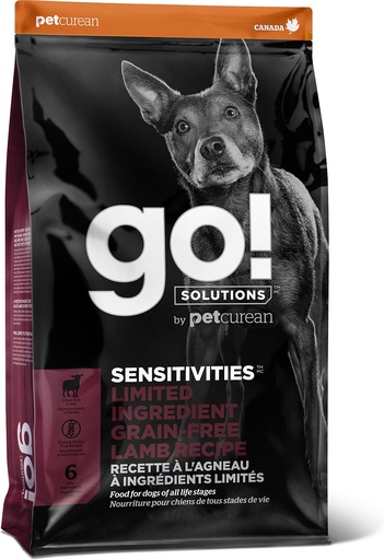 Go! SENSITIVITIES Limited Ingredient Lamb Grain-Free Dry Dog Food 10kg