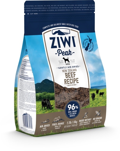 Ziwi Peak Beef Grain-Free Air-Dried Dog Food 1kg