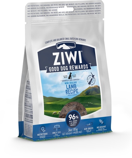 Ziwi Good Dog Rewards Air-Dried Lamb Dog Treats 85g