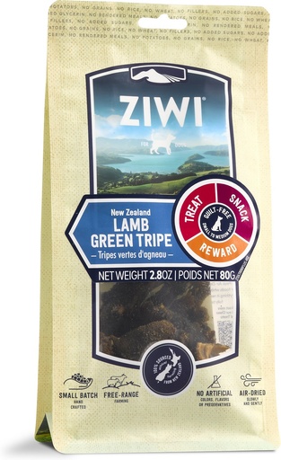 Ziwi Air-Dried Lamb Green Tripe Dog Chews 80g